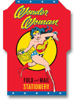 Wonder Woman Fold and Mail Stationary